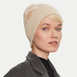 Coach Beige Knit Hat